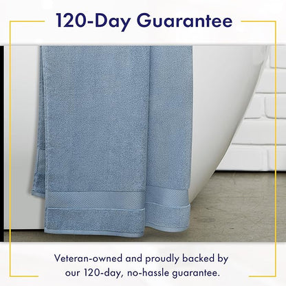 Ultra Soft & Plush Viscose from Bamboo Bath Sheets - 700 GSM Pack of 2 - Extra Large 70x35 in - Super Absorbent & Quick Drying (Chambray)