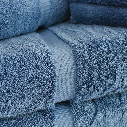 Towel Bazaar Premium Cotton Super Soft and Absorbent Turkish Towels (8-Piece Towel Set, Wedgewood)