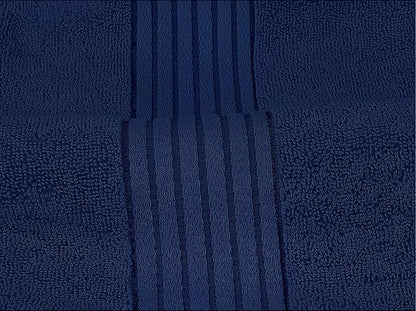 Utopia Towels 8 Piece Premium Towel Set, 2 Bath, 2 Hand, and 4 Washcloths, 100% Ring Spun Cotton, Highly Absorbent Towels for Bathroom, Sports, and Hotel, Navy