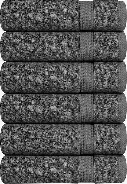 Utopia Towels 72 Pack Premium Hand Towels Set, 16 by 28 inches, 100% Ring Spun Cotton, Ultra Soft and Highly Absorbent 600GSM Towels for Bathroom, Gym, Shower, Hotel, and Spa, Grey