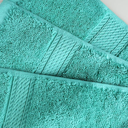 Superior Egyptian Cotton Pile Bath Sheet Set of 2, Ultra Soft Luxury Towels, Thick Plush Essentials, Absorbent Heavyweight, Guest Bath, Hotel, Spa, Home Bathroom, Shower Basics, Turquoise