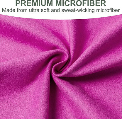 Camping Towel,2 Pack Microfiber Travel Sports Towel,Quick Dry-Super Absorbent-Ultra Compact-Ultra Soft-Lightweight.Suitable for Gym,Yoga,Trip,Beach,Shower,Backpacking,Pool(Pink)