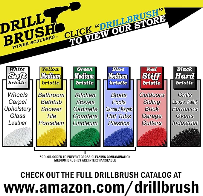 Bathroom Accessories - Scrub - Shower Curtain - Bath Mat - Indoor 2-inch Power Spin Brush - Kitchen Accessories - Cast Iron Skillet - Oven Cleaner - Baking Pan - Dish Scrubber - Sponge - Grout Cleaner