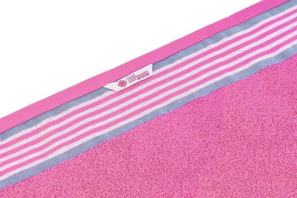 CASA COPENHAGEN He & She 2 Pieces Large Bath Sheet Set- Dusty Blue + Pink, 550 GSM, Designed in Denmark Made of Soft Egyptian Cotton for Bathroom, Kitchen & Shower