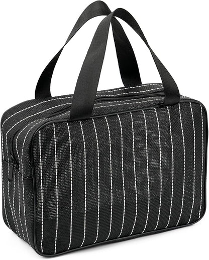 Mesh Shower Caddy Bag for Bathroom Gym Camping Portable Travel Mesh Toiletry Bag for Women Men