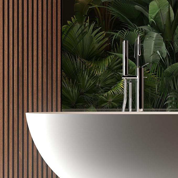 Abruzzo 65" Matte White Freestanding Solid Surface Bathtub, Luxury Handcrafted Stone Resin Freestanding Soaking Bathtub with Overflow and Pop-up Drain
