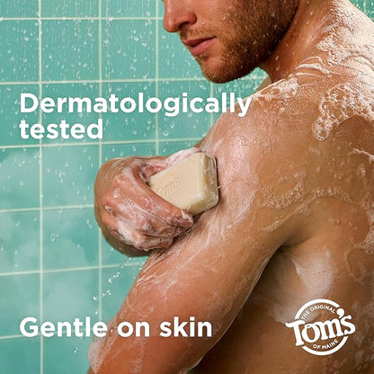 Tom’s of Maine Natural Bar Soap Variety Pack, Lavender & Shea, Creamy Coconut, Orange Blossom, Lemon Bergamot, Dermatologically Tested, Paraben Free, Vegan, 4 Count