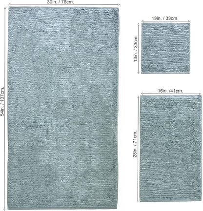 SKL Home CloudSoft Cotton Luxury 6 Pc Towel Set for Bath & Gift, Teal