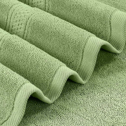 Utopia Towels 4 Pack Premium Bath Towels Set, 27 by 54 Inches, 100% Ring Spun Cotton 600GSM, Lightweight and Highly Absorbent Quick Drying Towels, Perfect for Daily Use, Sage Green