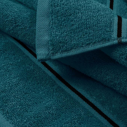 MyOwn Ultra Soft 6 Pack Cotton Towel Set, Contains 2 Bath Towels 28x55 inch, 2 Hand Towels 16x24 inch & 2 Wash Coths 12x12 inch, Ideal Everyday use, Compact & Lightweight - Teal