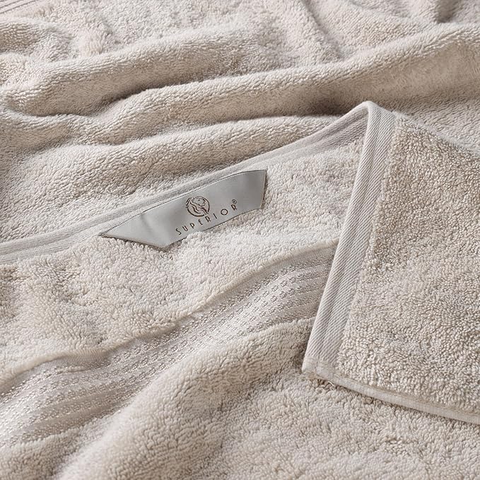 Superior Egyptian Cotton Face Towel/Washcloth Set, Small Towels for Home Bathroom, Master, Guest Bath, Decor Essentials, Quick Dry, Absorbent, Spa, Hotel, Resort, Adult, Kids, Set of 10, Stone