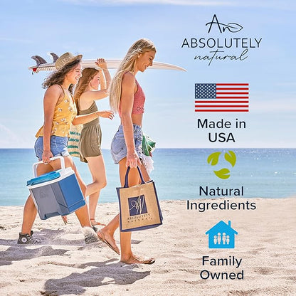 Absolutely Natural After Sun Lotion & Moisturizer with Aloe Vera, Rose Hip Oils, & Vitamin E | Helps Prevent Anti-Aging & Sunburn Relief - 8 Fl Oz