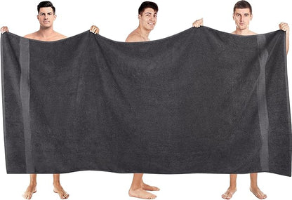 Utopia Towels - Luxurious Jumbo Bath Sheet 8 Piece - 600 GSM (35X70 Inches) 100% Ring Spun Cotton - Highly Absorbent and Quick Dry Extra Large Bath Towel - Super Soft Hotel Quality Towel (Grey)