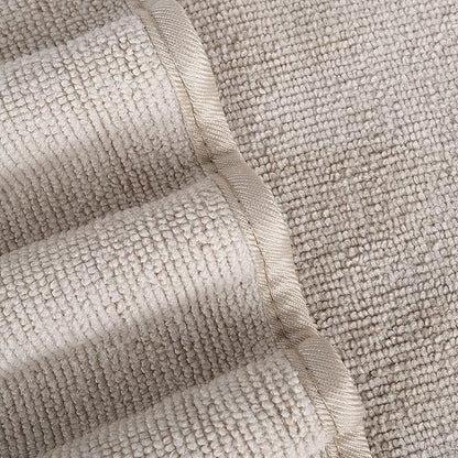 POLYTE Quick Dry Lint Free Microfiber Bath Sheet, 35 x 70 in, Pack of 2 (Beige)