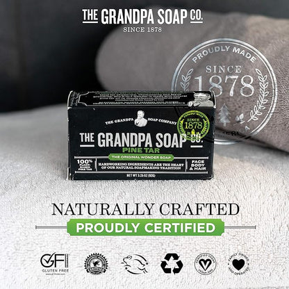 Grandpa's Pine Tar Soap Medium Size - 3.25 oz