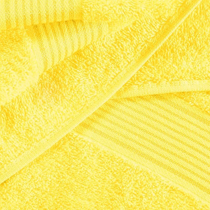 Elvana Home Cotton 2 Pack Oversized Bath Towel Set 28x55 inches, Large Bath Towels, Ultra Absorbant Compact Quickdry & Lightweight Towel, Ideal for Gym Travel Camp Pool - Yellow