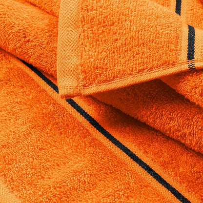 MyOwn Ultra Soft 4 Pack Oversized Bath Towel Set 27x54 inches, 100% Cotton Bath Towels, Highly Absorbant Compact Quickdry & Lightweight Towel, Ideal for Gym Travel Camp Pool - Orange