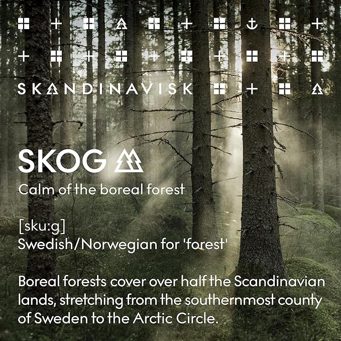 Skandinavisk Wash SKOG ‘Forest’ Scent notes: Pine needles and fir cones, birch sap and woodland lily of the valley, 16.91 fl. oz.