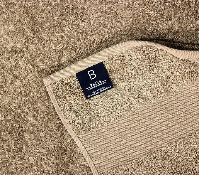 Luxury Oversized Bath Towels | Hotel Quality | Soft & Highly Absorbent |Quick Dry | 650 GSM Bath Sheets| Combed Cotton | Thick & FluffyBathroom Towels | Mocha - 4 Pack