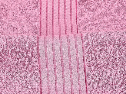 Utopia Towels 8 Piece Premium Towel Set, 2 Bath, 2 Hand, and 4 Washcloths, 100% Ring Spun Cotton, Highly Absorbent Towels for Bathroom, Sports, and Hotel, Pink