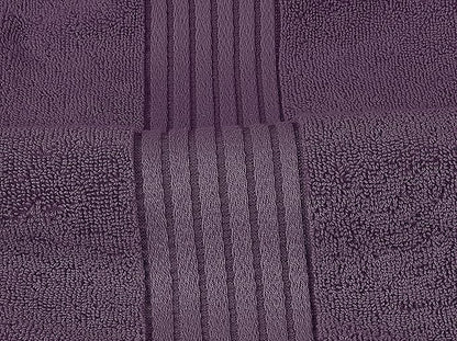Utopia Towels 8 Piece Premium Towel Set, 2 Bath, 2 Hand, and 4 Washcloths, 100% Ring Spun Cotton, Highly Absorbent Towels for Bathroom, Sports, and Hotel, Plum