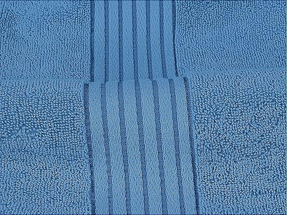Utopia Towels 8 Piece Premium Towel Set, 2 Bath, 2 Hand, and 4 Washcloths, 100% Ring Spun Cotton, Highly Absorbent Towels for Bathroom, Sports, and Hotel, Electric Blue