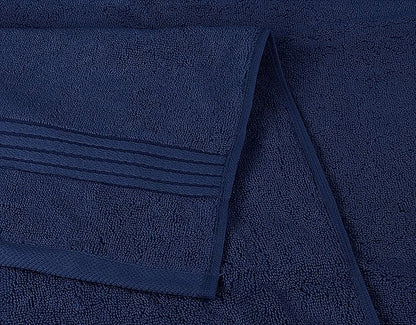 Utopia Towels 8 Piece Premium Towel Set, 2 Bath, 2 Hand, and 4 Washcloths, 100% Ring Spun Cotton, Highly Absorbent Towels for Bathroom, Sports, and Hotel, Navy
