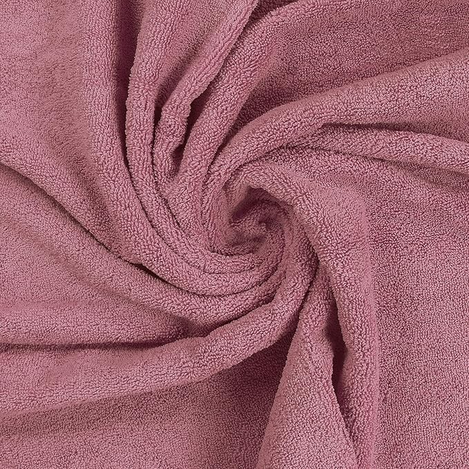 Utopia Towels 8 Piece Luxury Towel Set – Majestic Plush, Super Absorbent & Quicker-to-Dry, Thick 100% Ring Spun Cotton Towels for Bathroom, Spa & Hotel – 2 Bath, 2 Hand, 4 Washcloths, Pink