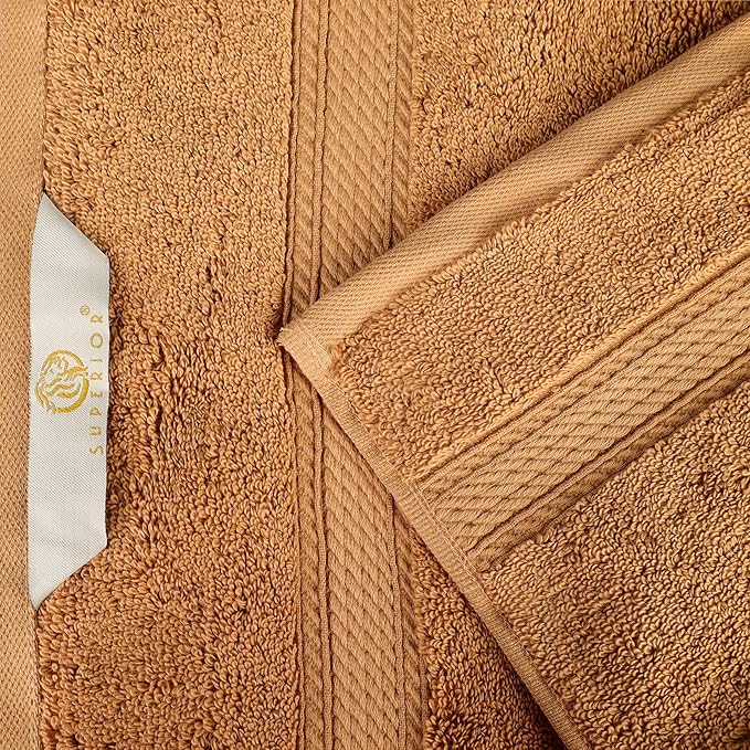 BLUENILEMILLS Premium Towel Collection, Egyptian Cotton Towels for Shower and Bathroom 2-Piece Bath Sheet Set, 34" x 68", Rust by Blue Nile Mills