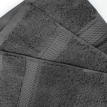 BNM Egyptian Cotton Heavyweight Towels, Ideal For Bathroom, Shower, Spa, 800 GSM Bath Towels, Highly-Absorbent, Luxury Bathroom Essentials, Ultra-Soft Plush Home Basics, Bath Towel Set of 4, Charcoal