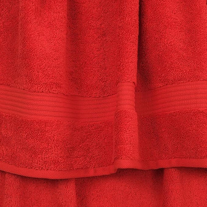 Cotton Paradise 6 Piece Towel Set, 100% Cotton Soft Absorbent Turkish Towels for Bathroom, 2 Bath Towels 2 Hand Towels 2 Washcloths, Red Towel Set
