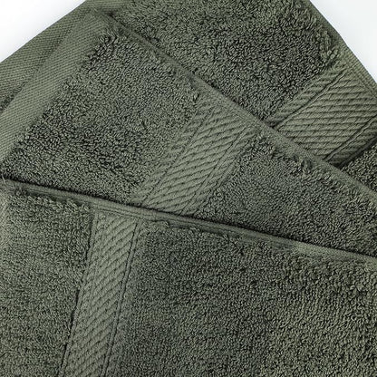 BNM Egyptian Cotton Heavyweight Towels, Ideal For Bathroom, Shower, Spa, 800 GSM Bath Towels, Highly-Absorbent, Luxury Bathroom Essentials, Soft Plush Home Basics, Bath Towel Set of 4, Forest Green