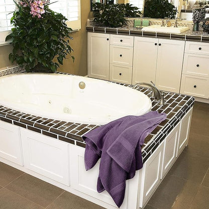 Utopia Towels 4 Pack Premium Bath Towels Set, 27 by 54 Inches, 100% Ring Spun Cotton 600GSM, Lightweight and Highly Absorbent Quick Drying Towels, Perfect for Daily Use, Plum