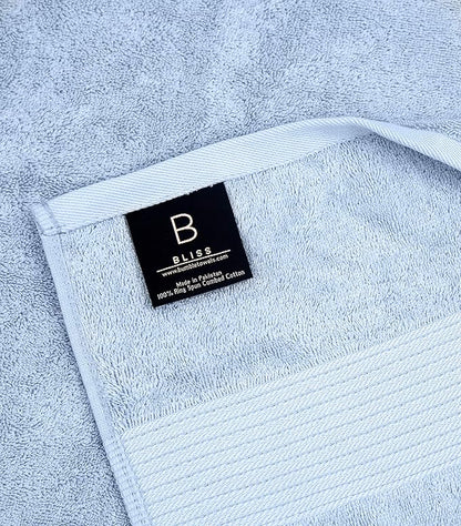 Luxury Oversized Bath Towels | Hotel Quality | Soft & Highly Absorbent |Quick Dry | 650 GSM Bath Sheets| Combed Cotton | Thick & FluffyBathroom Towels | Sky Blue - 4 Pack